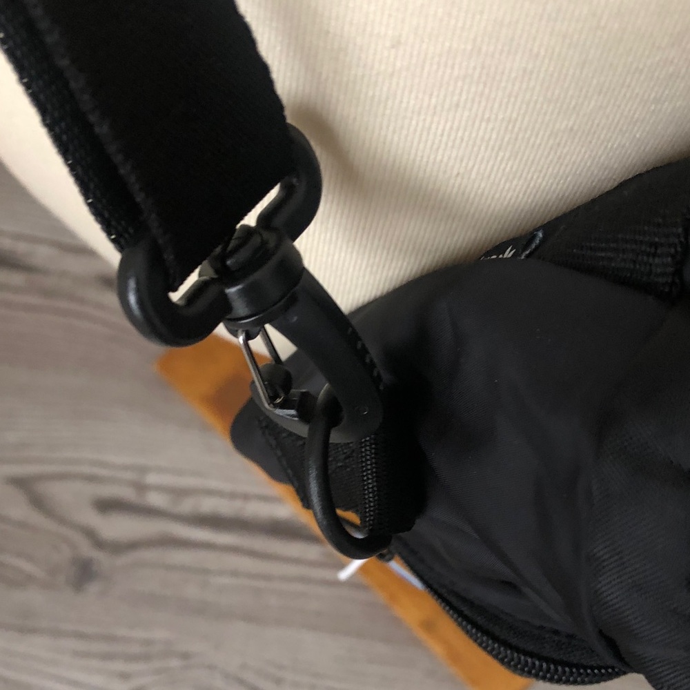 adidas Black Crossbody Backpack Sport Active Bag Purse Versatile Travel - Picture 9 of 11